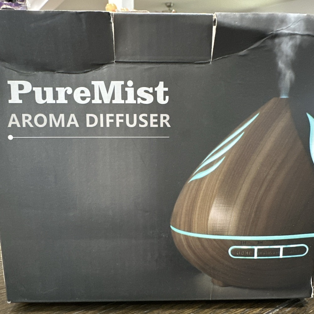 Pure Mist  Aroma Essential Oil Diffuser Remote XXPA-003 Light, Mist Home Air NEW
